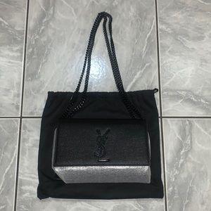 SMALL KATE IN GRAIN DE POUDRE EMBOSSED LEATHER (YSL)